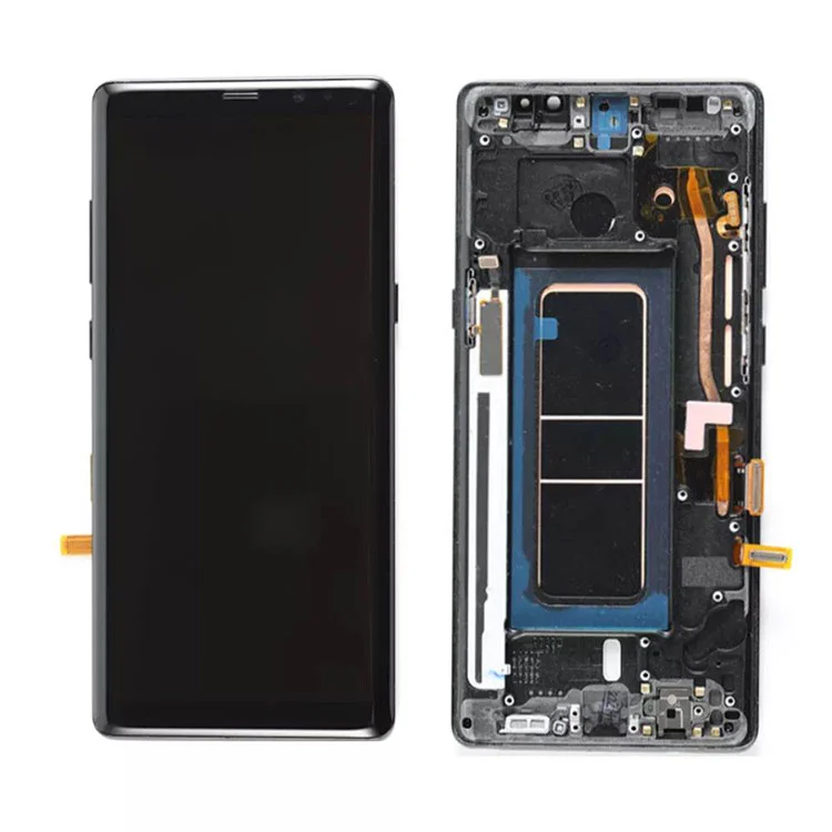 Kanggo Samsung Galaxy Note 8 LCD Oled Tampilan Ganti Lestari Kanthi pigura