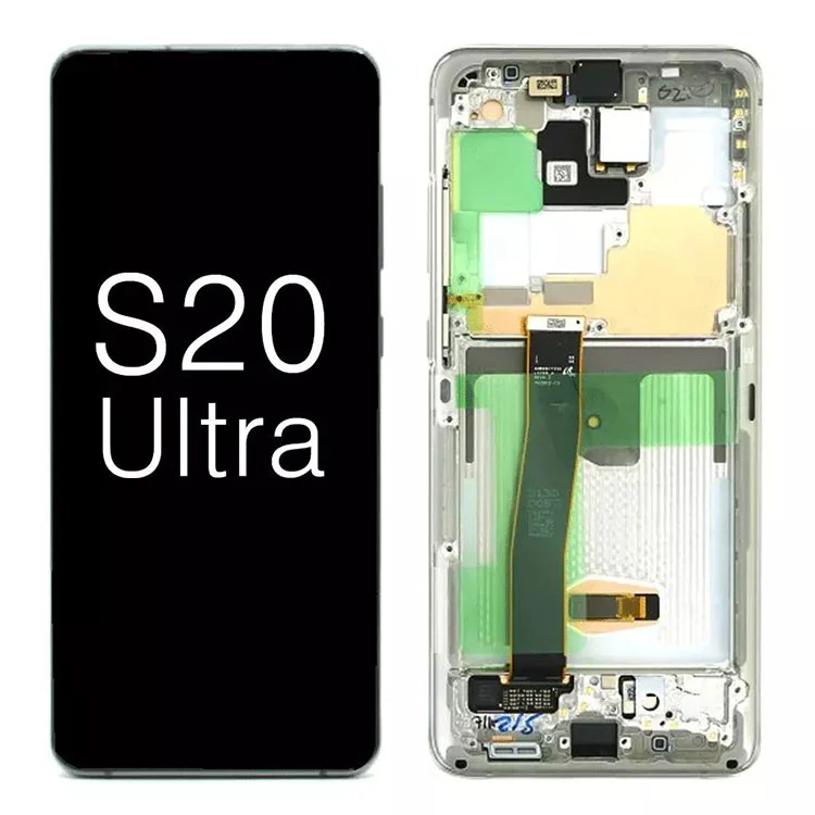 Kanggo Samsung Galaxy S20 Ultra G988 5G OLED Tampilan Ganti LCD LCD LCD