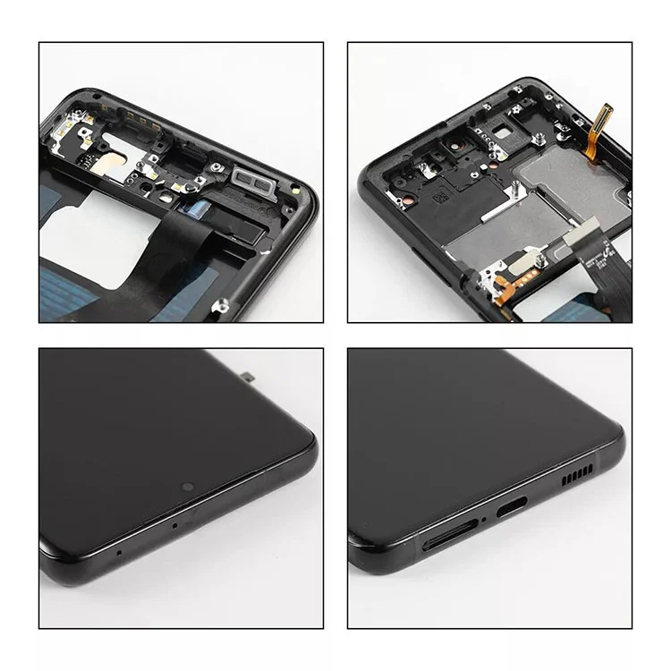 Kanggo Samsung Galaxy S21 Ultra LCD Tampilan layar Tutul layar Tutul